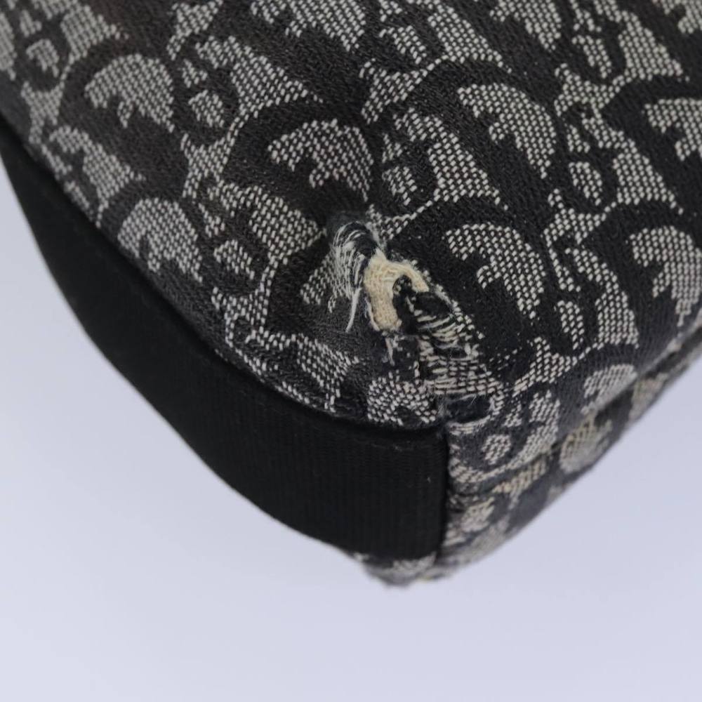 Christian Dior Trotter Canvas Shoulder Bag Black Auth 82279 - Picture 12 of 16